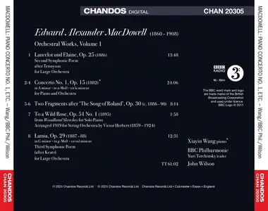 Xiayin Wang, John Wilson, BBC Philharmonic - Edward Alexander MacDowell: Orchestral Works, Vol.1 (2025)
