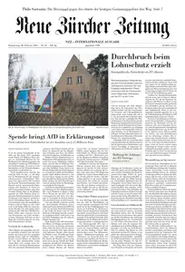 Neue Zürcher Zeitung International - 20 Februar 2025