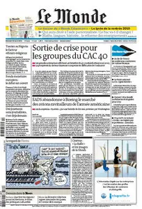 Le Monde du Mercredi 10 mars 2010