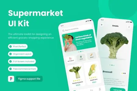 Grocery Shop Mobile App Template