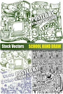 School hand draw - Stock Vectors