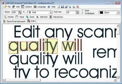 Scanned Text Editor v1.0 - Portable