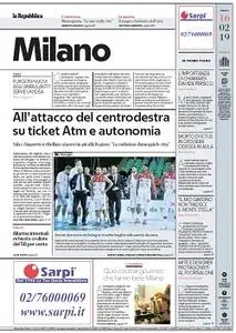 la Repubblica Milano - 16 Febbraio 2019
