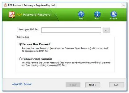 Top Password PDF Password Recovery 2.30