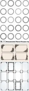 Vectors - Ornamental Floral Frames 64