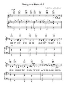 Young And Beautiful - Lana Del Rey (Piano-Vocal-Guitar (Piano Accompaniment))