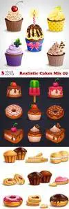 Vectors - Realistic Cakes Mix 29