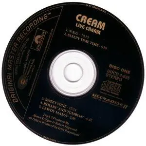 Cream - Live Cream, Vol. I '70 & II '72 (1995) [MFSL, UDCD 2-625]