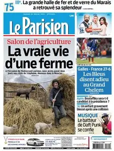 Le Parisien + Journal de Paris du Samedi 22 Février 2014