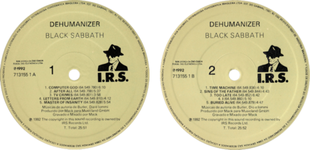 Black Sabbath - Dehumanizer (1992) Vinyl Rip (24/96 & 16/44.1) REUPLOAD