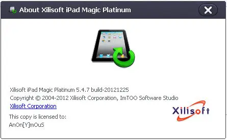 Xilisoft iPad Magic Platinum 5.4.7 build 20121225 Multilanguage
