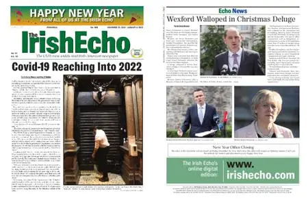 The Irish Echo – December 28, 2021