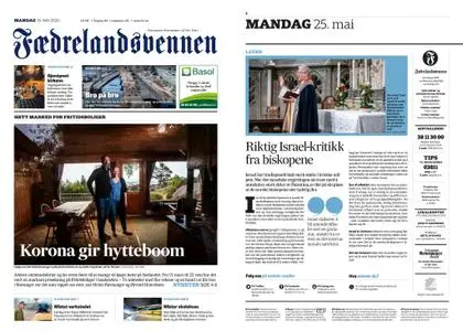 Fædrelandsvennen – 25. mai 2020