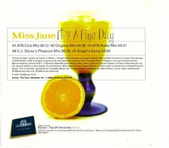 Miss Jane - It's A Fine Day (Germany CD5) (1998) {Kontor}