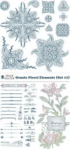 Vectors - Ornate Floral Elements (Set 17)