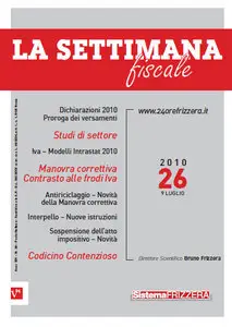 La Settimana Fiscale Nr.26 del 9 Luglio 2010