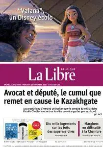 La Libre Belgique du Mercredi 30 Novembre 2016