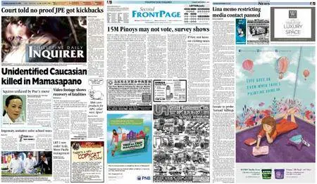 Philippine Daily Inquirer – September 15, 2015
