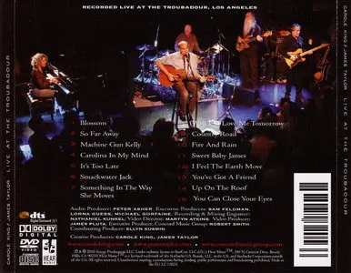 Carole King and James Taylor - Live At the Troubadour (2010) Audio CD