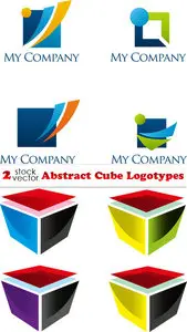 Vectors - Abstract Cube Logotypes