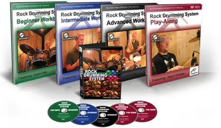 Rock Drumming System by Jared Falk (Video, Books, Play Along CD) (Repost)