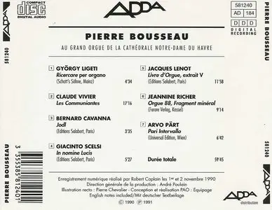 Pierre Bousseau - Au grand orgue de la cathedrale Notre-dame du Harve