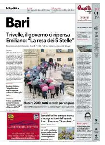 la Repubblica Bari - 10 Gennaio 2019