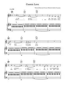 Cosmic Love - Florence And The Machine (Piano-Vocal-Guitar (Piano Accompaniment))