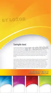 Abstract cards