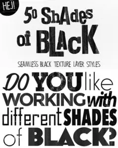 CreativeMarket - 50 Shades of Black