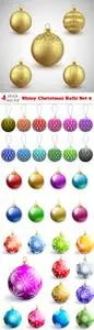 Vectors - Shiny Christmas Balls Set 9