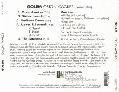 Golem - Orion Awakes (1973) {2009, Reissue}