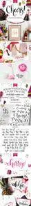 CM - Cheers Font & Graphics Pack