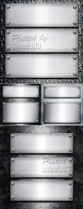 Stock Photo - Metal Plates