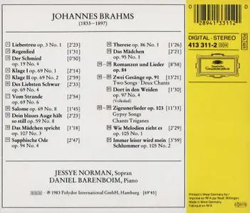 Jessye Norman, Daniel Barenboim - Brahms: Lieder (1999)