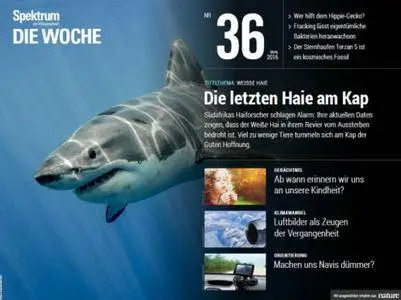 Spektrum Die Woche No 36 - 08. September 2016