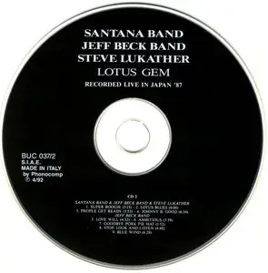 Santana + Jeff Beck + Steve Lukather - Lotus Gem (1992)