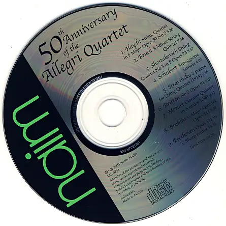 The Allegri Quartet - 50th Anniversary of The Allegri Quartet (2003)