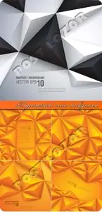 3D geometrical vector background