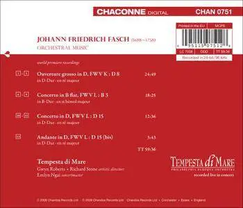 Tempesta di Mare - Johann Friedrich Fasch: Orchestral Music (2008) (Repost)