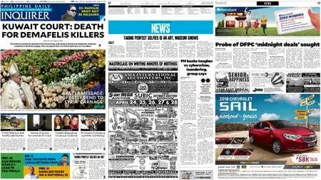 Philippine Daily Inquirer – April 02, 2018