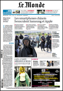 Le Monde du jeudi 07 Août 2014