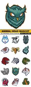 Animal Head Mascot - 15 Vector