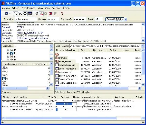 FileZilla 3.1.0.1