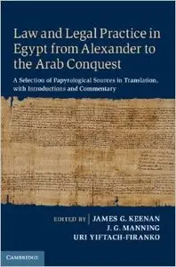 Law and Legal Practice in Egypt from Alexander to the Arab Conquest
