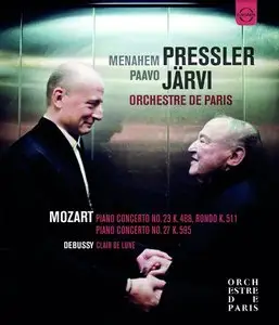 Menahem Pressler, Paavo Jarvi, Orchestre de Paris plays Mozart and Debussy (2014) [Blu-ray]