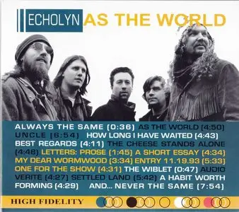 Echolyn - As The World (1995) [CD and DVD]