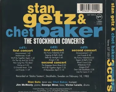 Stan Getz and Chet Baker - The Stockholm Concerts (1999) {3 CD}