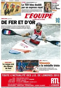 L'Equipe Edition du Vendredi 3 Aout 2012