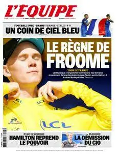 L'Equipe du Lundi 25 Juillet 2016